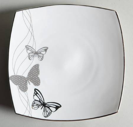 Butterfly Allure Square Salad Plate