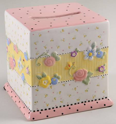 Meadow Hostess Square Tissue Box Cover