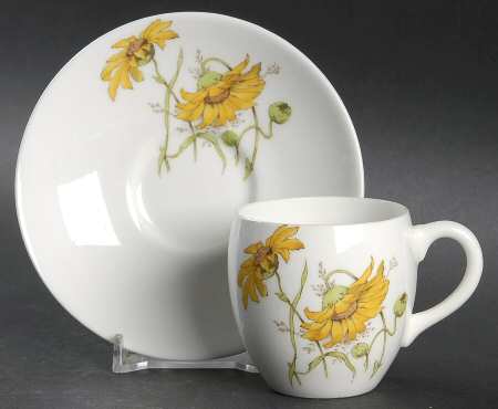 B1329 Flat Demitasse Cup & Saucer Set