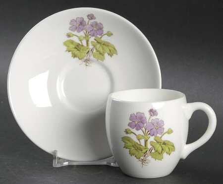 B1329 Flat Demitasse Cup & Saucer Set