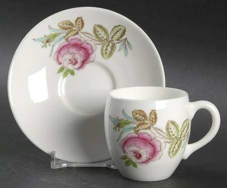 B1329 Flat Demitasse Cup & Saucer Set