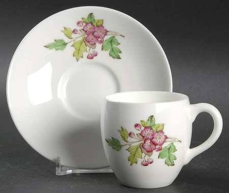 B1329 Flat Demitasse Cup & Saucer Set