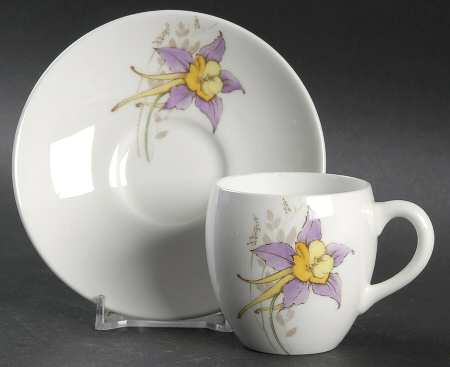 B1329 Flat Demitasse Cup & Saucer Set