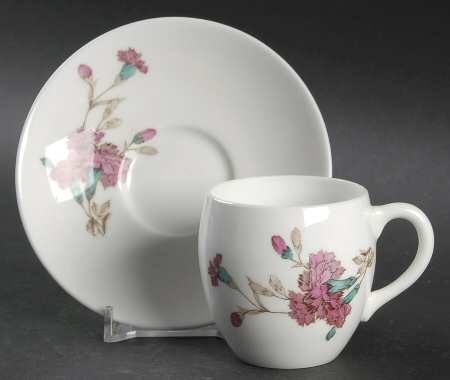 B1329 Flat Demitasse Cup & Saucer Set