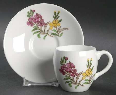B1329 Flat Demitasse Cup & Saucer Set