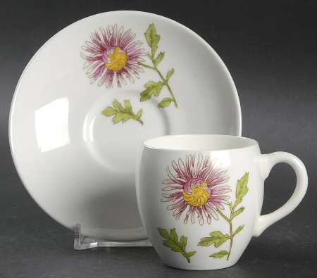 B1329 Flat Demitasse Cup & Saucer Set