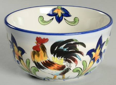 Blue Talavera Rooster Soup/Cereal Bowl
