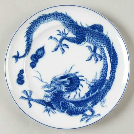Blue Dragon (Blue Trim) Bread & Butter Plate