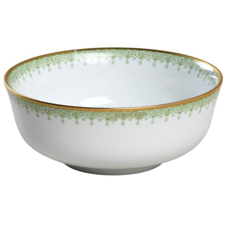 Green Apple Lace Sugar Bowl No Lid