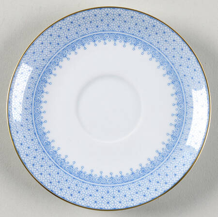 Cornflower Blue Lace Tea for Two Saucer