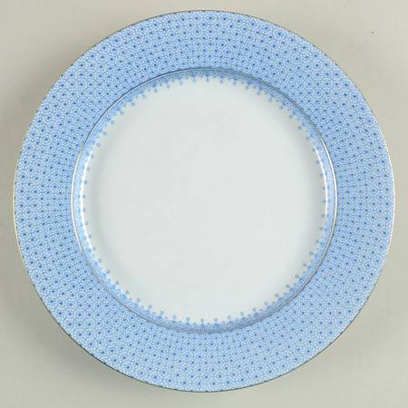 Cornflower Blue Lace Salad/Dessert Plate