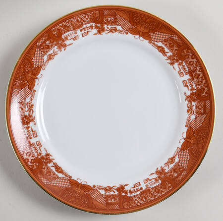 Fitzhugh Cinnabar Large Dinner Plate