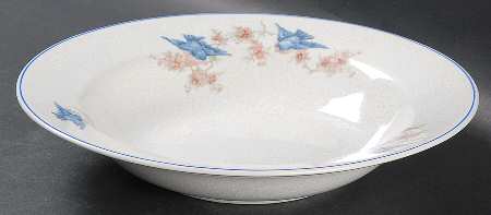 Blue Bird Large Rim Soup Bowl
