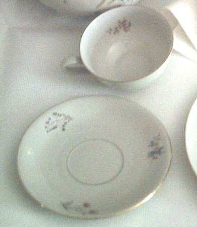 22750 Footed Cup & Saucer Set
