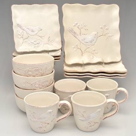 Cera Blanca Bird 16 Piece Set