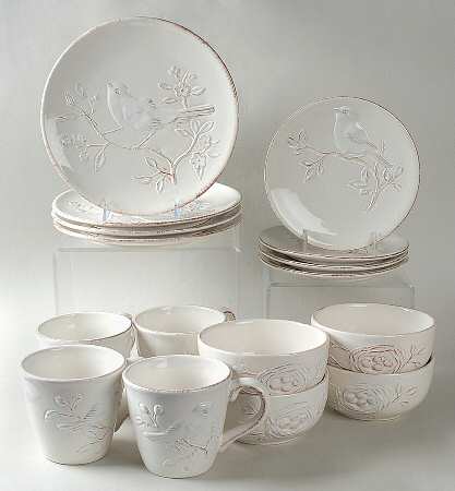 Cera Blanca Bird 16 Piece Set