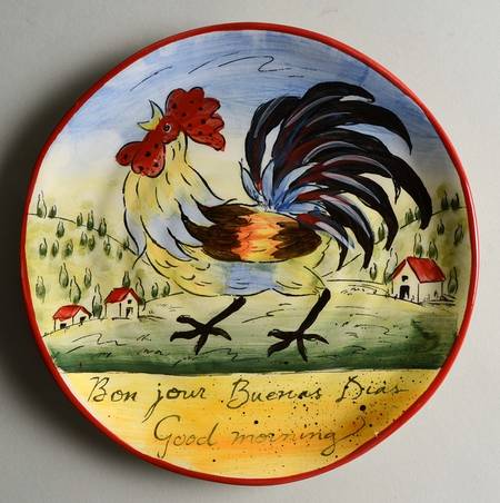 Cock-A-Doodle Salad Plate