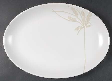 Sliver Cream 13" Oval Serving Platter