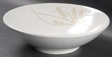 Sliver Cream 9" Round Vegetable Bowl