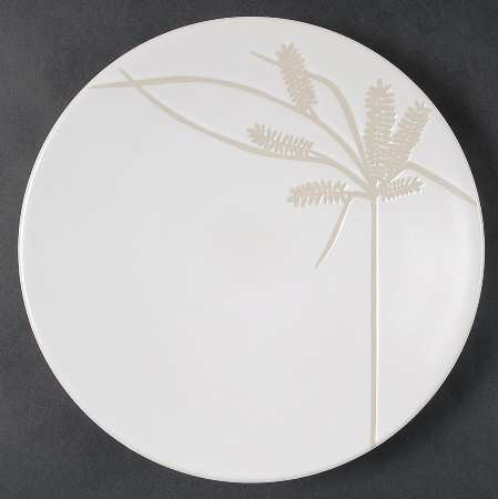 Sliver Cream Salad Plate