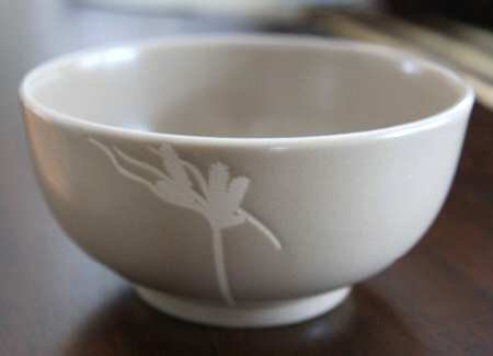 Sliver Tan Fruit/Dessert (Sauce) Bowl