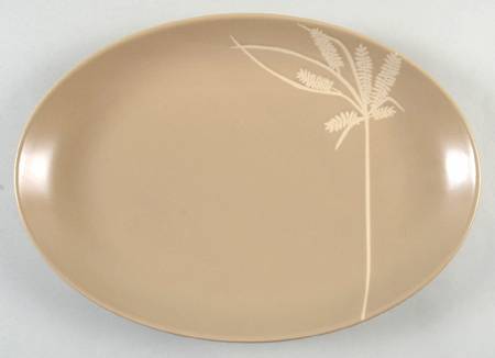 Sliver Tan 13" Oval Serving Platter
