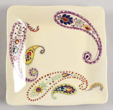 Brava Paisley Square Salad Plate