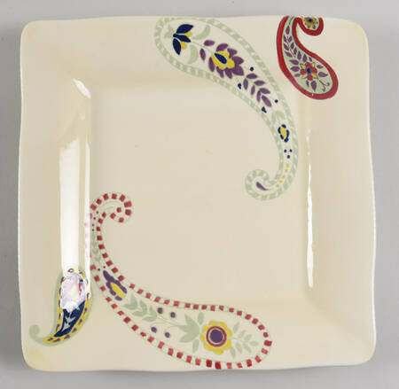 Brava Paisley Square Dinner Plate
