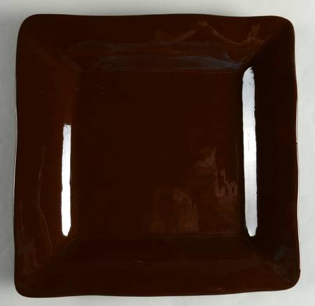 Brava Brown Square Dinner Plate
