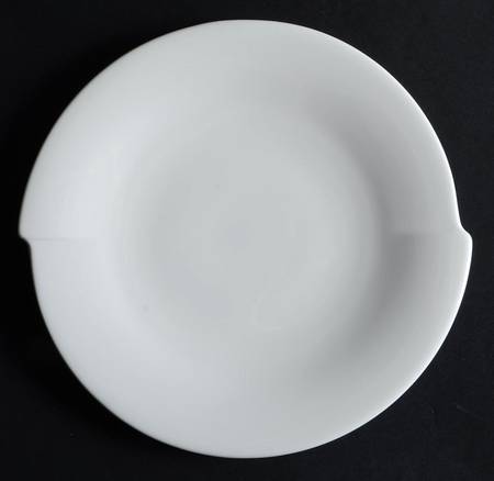 Spin White Salad Plate