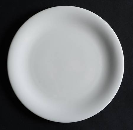 Sleek White Salad Plate