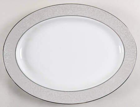 Parchment (China) 15" Oval Serving Platter