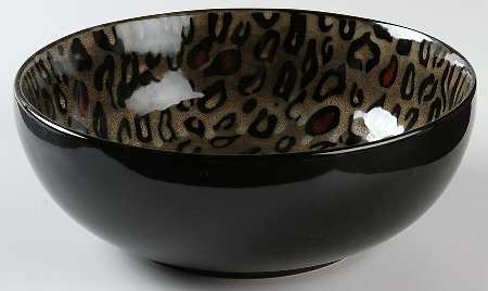 Leopard 9" Round Vegetable Bowl