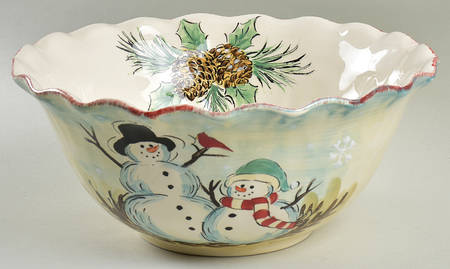 Snowfellas 12" Round Serving Bowl