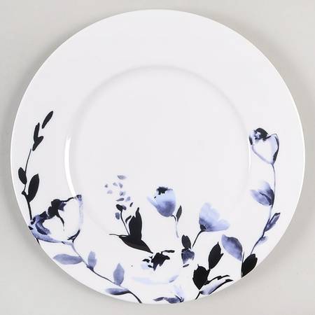 Midnight Bloom Salad Plate