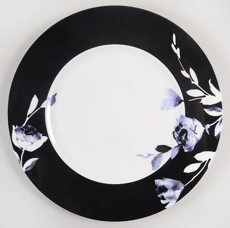 Midnight Bloom Dinner Plate