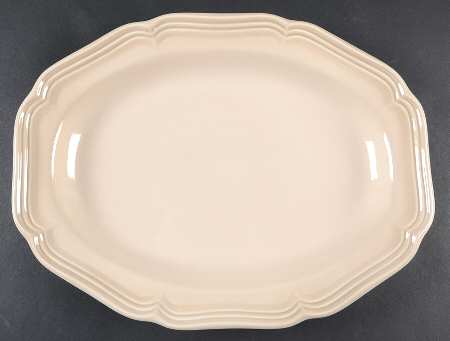 French Countryside Tan 14" Oval Serving Platter
