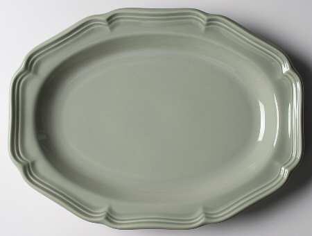 French Countryside Sage Green 14" Oval Serving Platter