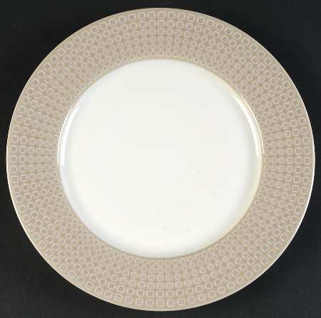 Crisscross Tan Salad Plate