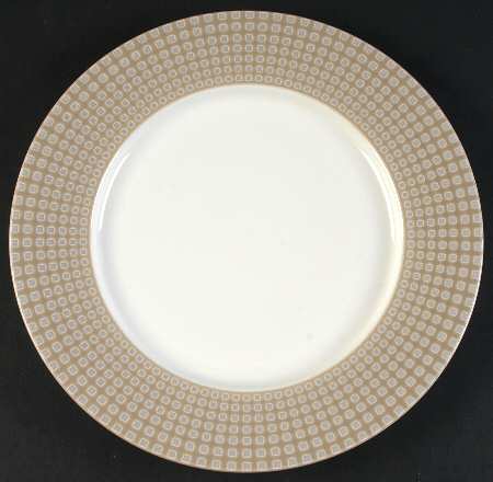 Crisscross Tan 12" Chop Plate (Round Platter)