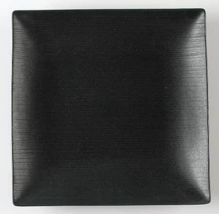 Stone Ridge Black Square Dinner Plate