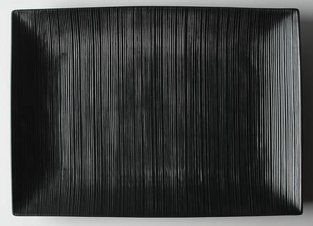 Stone Ridge Black 15" Rectangular Serving Platter