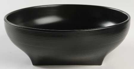 Stone Ridge Black 9" Round Vegetable Bowl