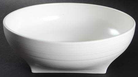 Stone Ridge White 9" Round Vegetable Bowl