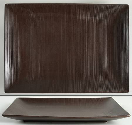Stone Ridge Chocolate 15" Rectangular Serving Platter