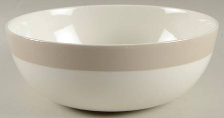 Classic Band Grey 9" Round Vegetable Bowl