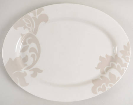 Lisbon Grey 16" Oval Serving Platter
