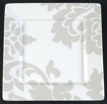 Lisbon Grey Square Salad Plate