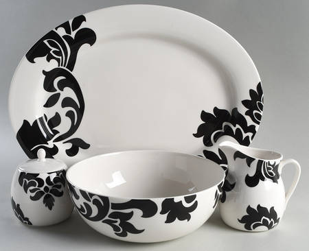 Lisbon Black 5 Piece Hostess Set