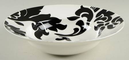 Lisbon Black 9" Round Serving Bowl